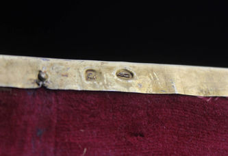 Старинная икона Божья Матерь "Казанская" с эмалью в резном киоте - фото 4