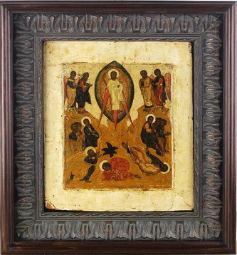 Старинная икона "Преображение Господне"