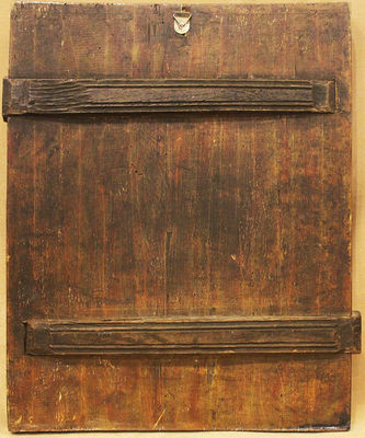 Старинная икона "Огненное восхождение Ильи пророка с предстоящими святыми" - фото 4