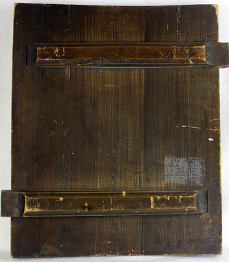 Старинная икона "Михаил Архангел, святая Екатерина, Федоровская Божья Матерь, Преподобный Михаил Клопский" - фото 4