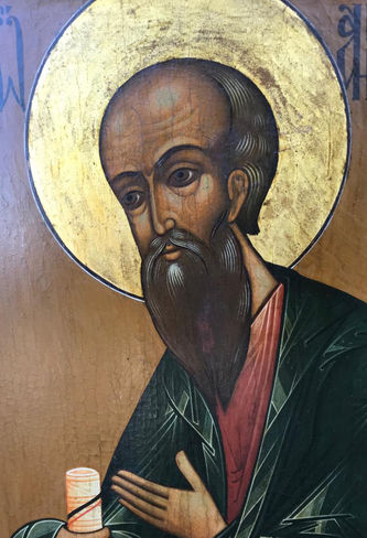 Старинная икона "Святой Иоанн Богослов" - фото 2