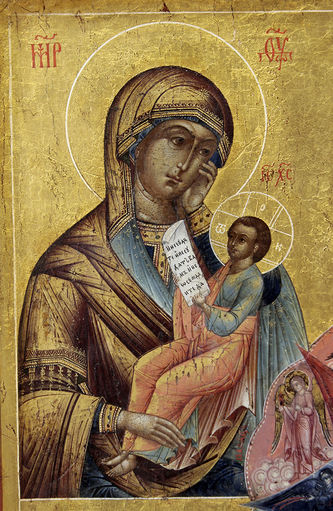 Четырёхчастная икона "Богоматерь Неопалимая купина, Утоли мои печали, Взыскание погибших, Избавление от бед страждущих, Умягчение злых сердец" - фото 3