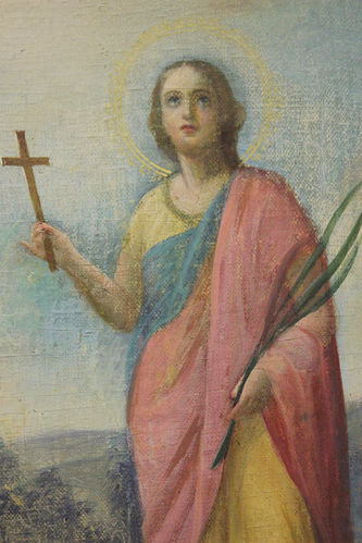 Старинная икона "Святая мученица Надежда" - фото 2