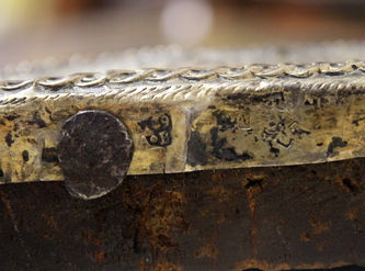 Старинная икона "Воскресение Христово" в окладе - фото 5