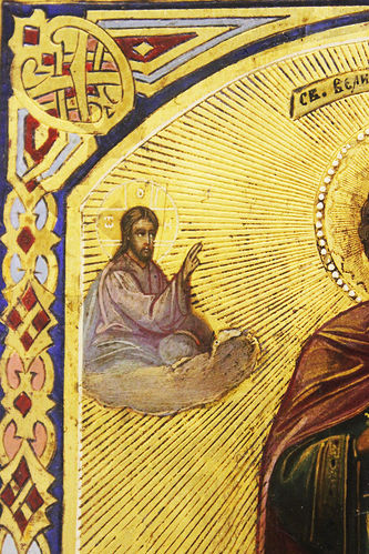 Старинная икона "Святой великомученик Пантелеймон" - фото 3