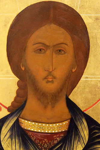 Старинная икона "Господь Вседержитель" - фото 3