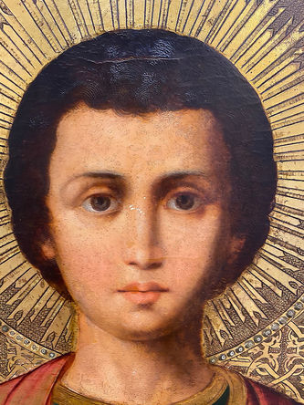 Старинная икона "Святой великомученик Пантелеймон" - фото 2