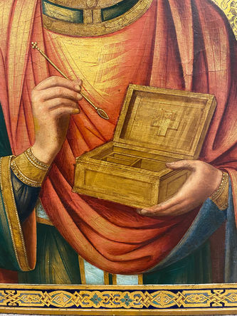 Старинная икона "Святой великомученик Пантелеймон" - фото 4