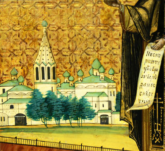 Старинная икона "Святой преподобный Макарий Унженский (Желтоводский)" - фото 3