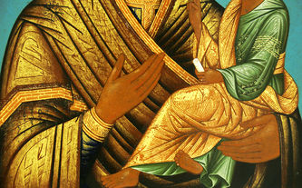 Старинная икона "Богоматерь Грузинская" - фото 3