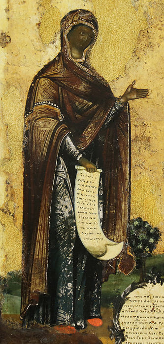 Старинная икона "Богоматерь Боголюбская" в окладе - фото 3