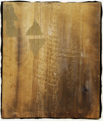 Старинная икона "Господь Вседержитель" в окладе с камнями - фото 4