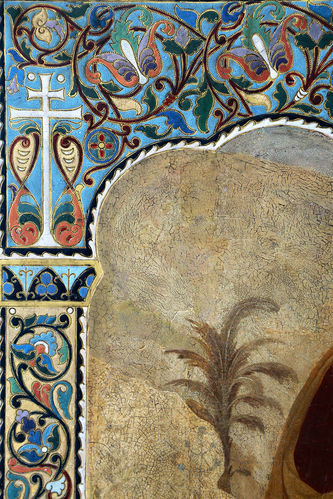 Старинная икона "Крещение Господне" в стиле модерн - фото 4