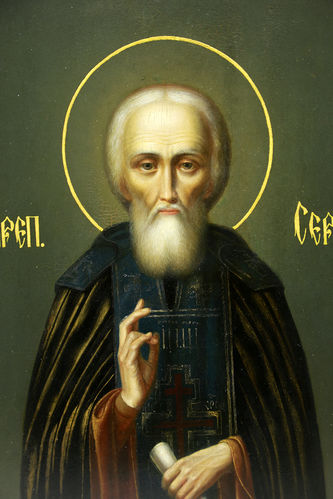 Малышевская иконописная школа
Старинная икона "Святой преподобный Сергий Радонежский" - фото 2