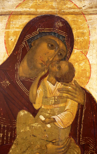 Старинная редкая икона "Богоматерь Яхромская" - фото 2