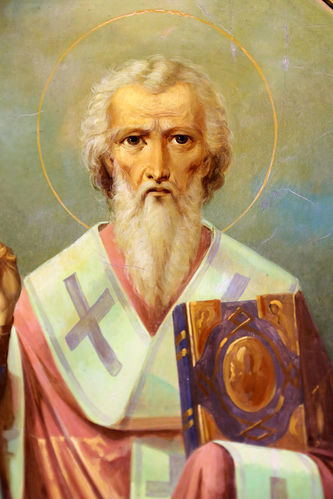 Старинная икона "Святой Павел исповедник" - фото 2