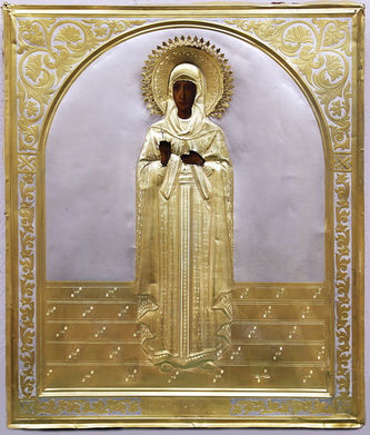 Мастер Зверев Николай Николаевич (1898-1912)
Старинная икона "Святая княгиня Ольга"