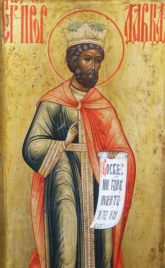 Старинная икона "Святой пророк Давид" - фото 2