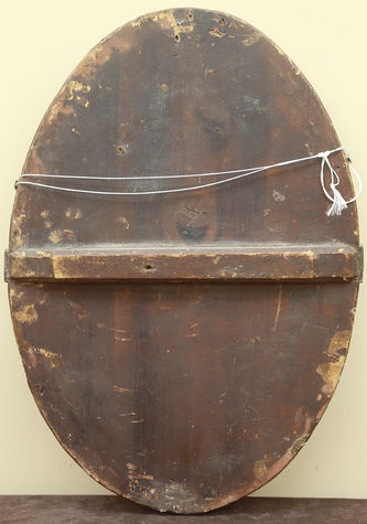 Старинная овальная икона "Святая Анна Пророчица" - фото 4