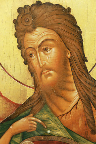 Старинная икона "Иоанн Предтеча" - фото 2