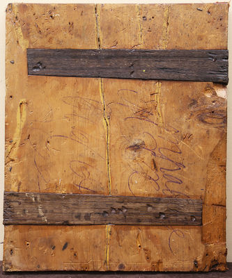 Старинная икона "Святые Самон, Гурий, Авив" - хранители домашнего очага - фото 5