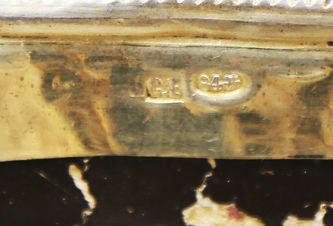 Старинная икона "Смоленская Богоматерь" в окладе с эмалью и бисером - фото 5