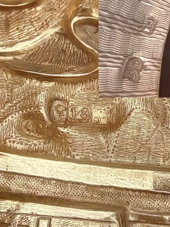 Мастер-ювелир Мухин Александр Алексеев
Старинная икона "Николай Чудотворец с предстоящими" в окладе с цветами - фото 5