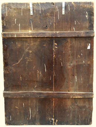 Старинная храмовая икона "Собор Архангела Михаила: мученики Флор и Лавр" - фото 5