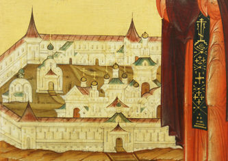 Старинная икона "Преподобный Макарий Желтоводский (Унженский)" - фото 4