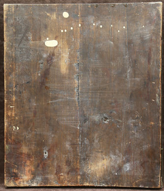 Старинная икона "Иверская Богоматерь" в окладе с пальметтами - фото 3