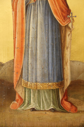 Старинная икона "Святая мученица царица Александра" на золотом фоне - фото 3