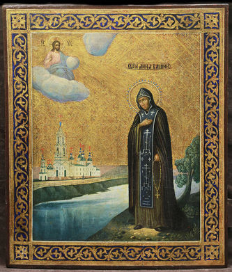 Старинная икона "Преподобная Анна Кашинская" - фото 2