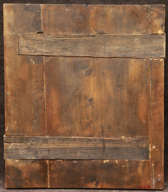 Старинная икона "Введение Богородицы во храм" с предстоящими - фото 5