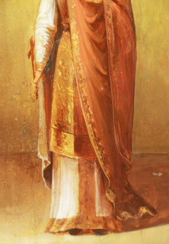 Антикварная икона "Святая мученица царица Александра" - фото 3