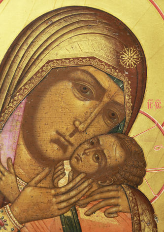 Старинная икона "Богоматерь Касперовская (Корсунская)" - фото 2