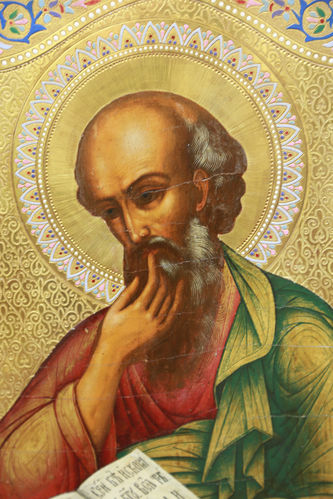 Старинная икона "Святой апостол Иоанн Богослов" - фото 2