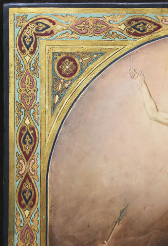 Старинная икона "Воскресение Христа (Восстание из гроба)" - фото 4