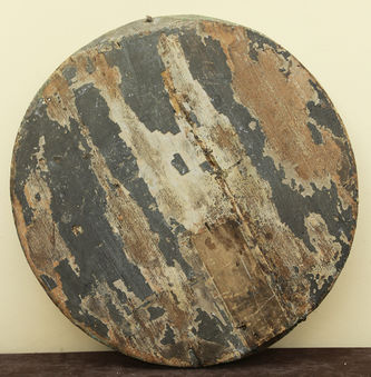 Старинная икона-тондо "Фёдор Стратилат" - фото 3