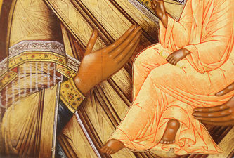 Старинная икона "Богоматерь Тихвинская" - фото 3